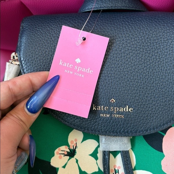 Kate Spade Leila Lily Blooms Medium Flap Backpack